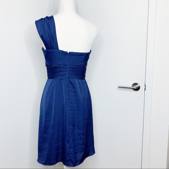 Bcbg Palais dress midnight blue scroll for color - Picture 3 of 4